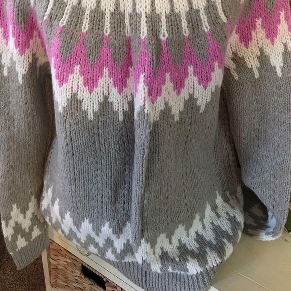 NWT Abercrombie Vintage Fairisle Cardi XS - Picture 7 of 7